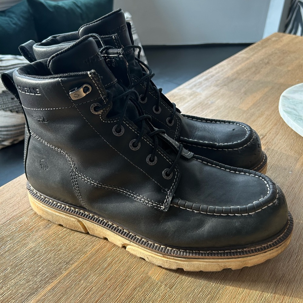 Wolverine Men's Black Leather Boots